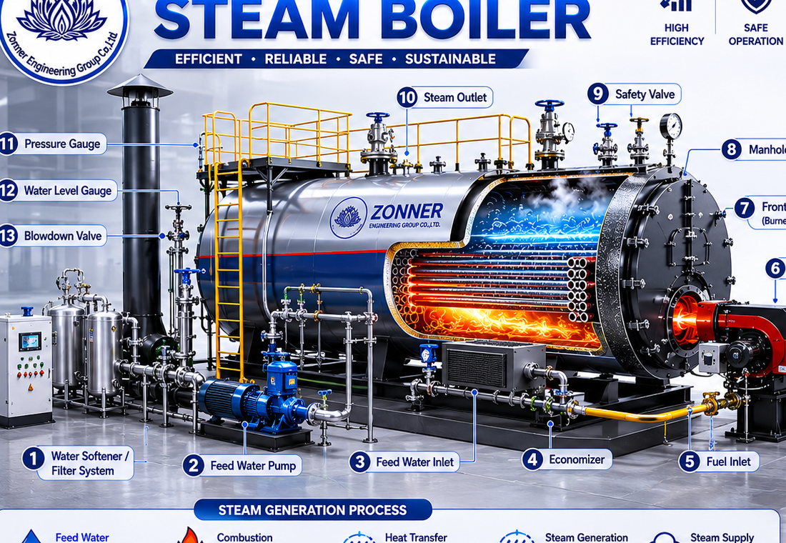 Horizontal Steam Boiler